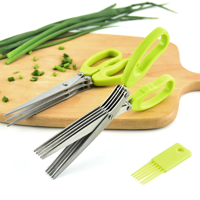 Kitchen Gadgets Green - Tijeras multifuncionales de cocina de acero