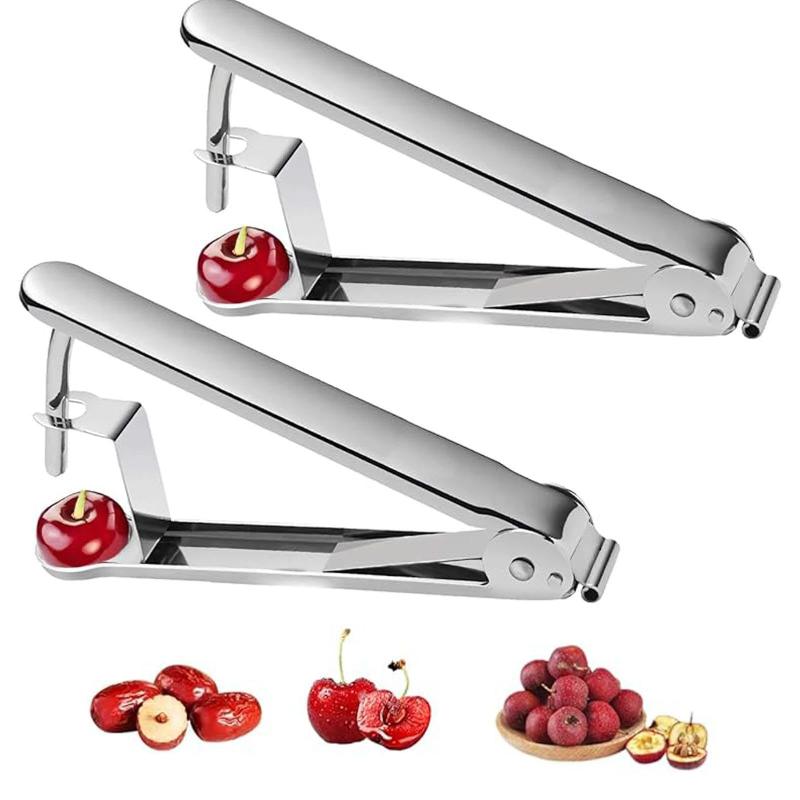 Kitchen Gadgets Useful - Removedor de huesos multifuncional para cerezas,