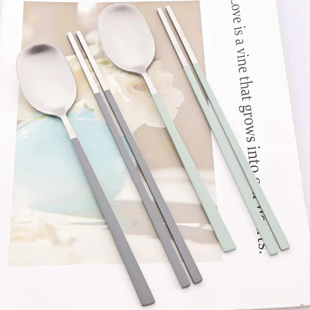 Juego de cubiertos de palillos - Kitchen Gadgets Green reseña y precio