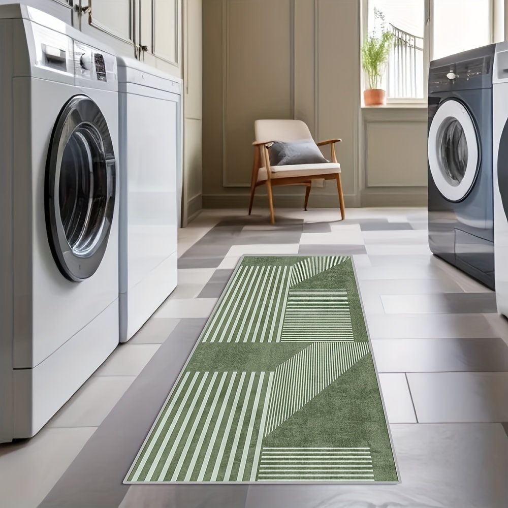 VIKAMA-alfombra verde a rayas  - Kitchen Gadgets Green reseña y precio