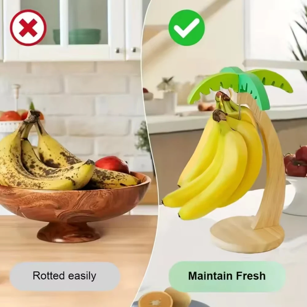 Soporte de Madera para Plátano - Kitchen Gadgets Modern reseña y precio