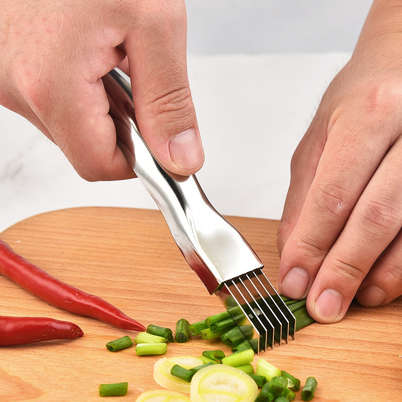 Cuchillo de cebolla verde pica - Kitchen Gadgets Green reseña y precio