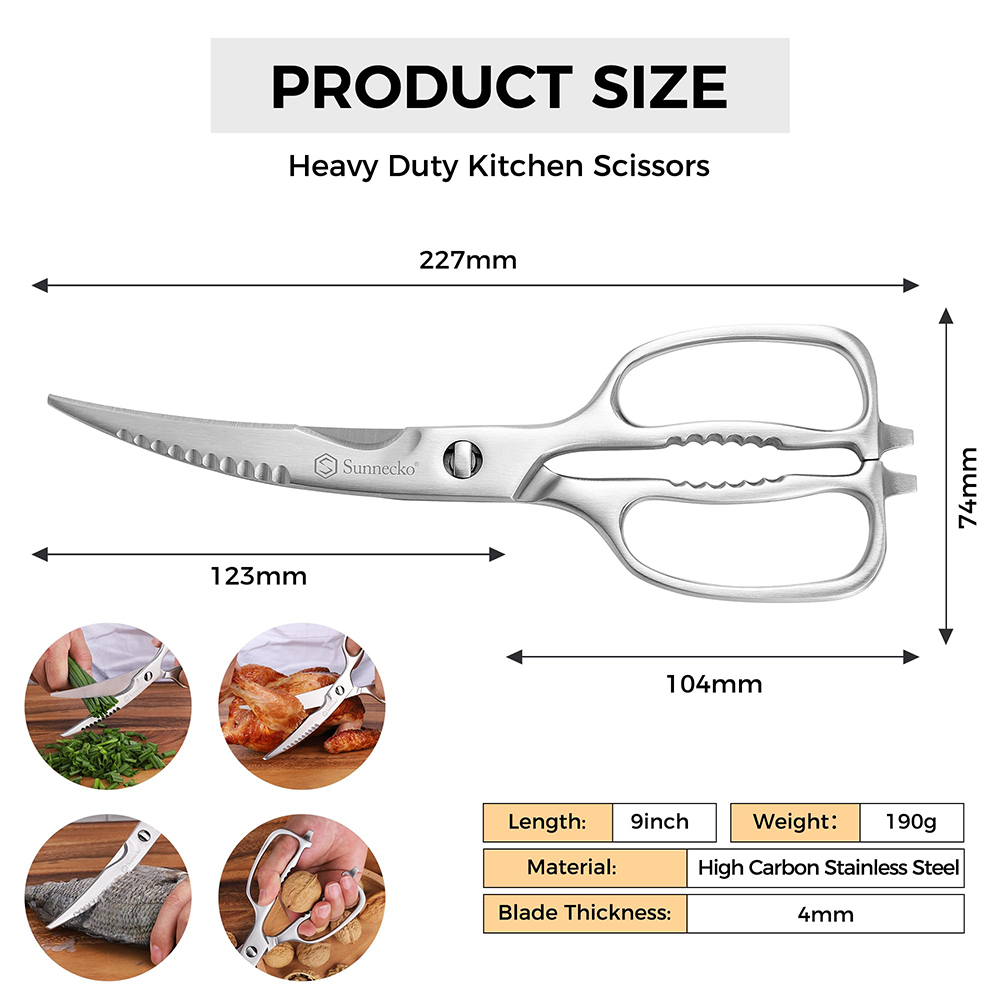 Sunnecko-tijeras de cocina pro - Kitchen Gadgets Cool reseña y precio