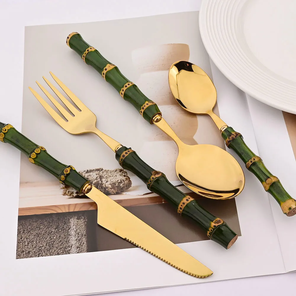 Juego de cubiertos de acero in - Kitchen Gadgets Green reseña y precio
