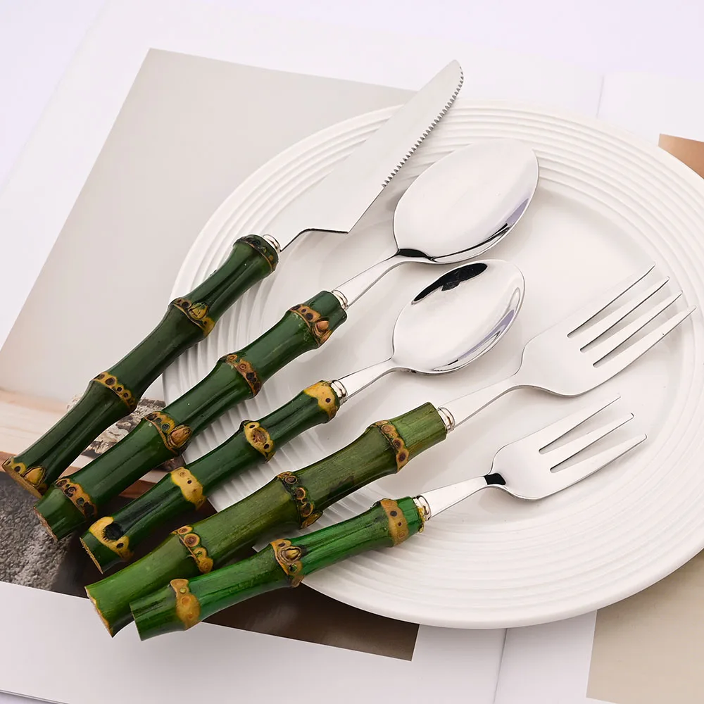 Juego de cubiertos de acero in - Kitchen Gadgets Green reseña y precio