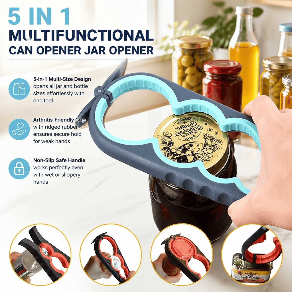 Abrelatas 5 en 1, abridor de b - Kitchenaid Kitchen Gadgets reseña y precio