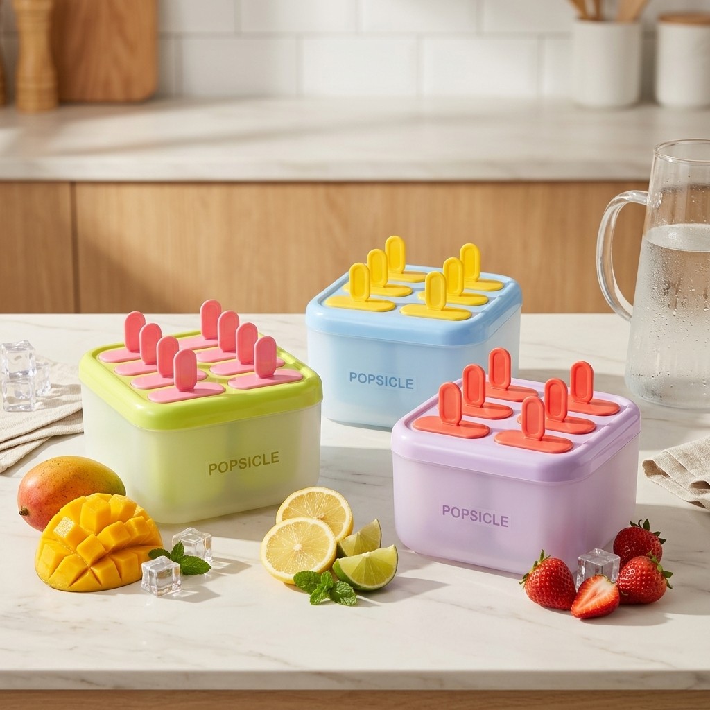 Moldes de plástico para helado - Kitchen Gadgets Kids reseña y precio