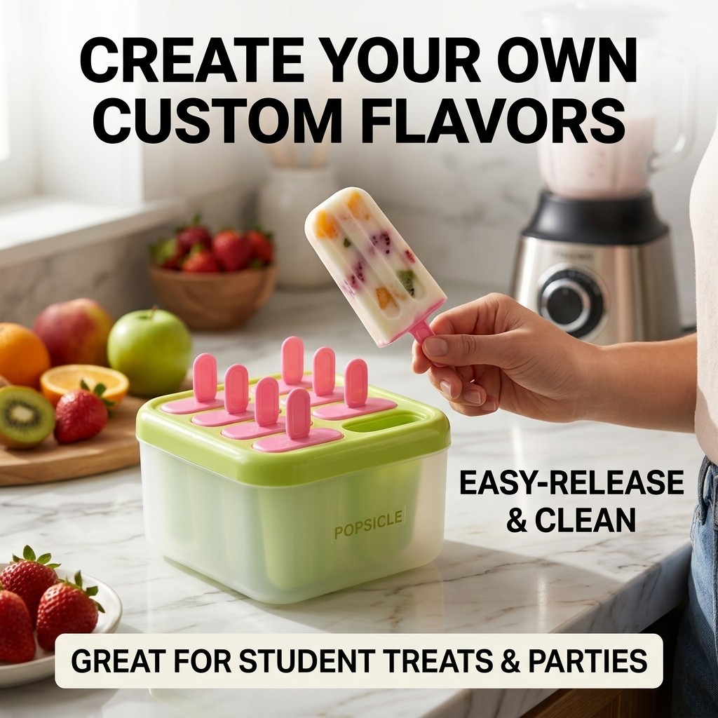 Moldes de plástico para helado - Kitchen Gadgets Kids reseña y precio