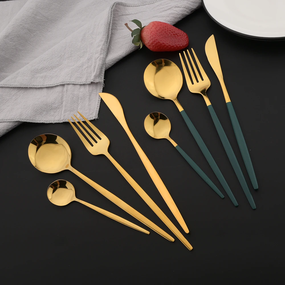 Vajilla de oro verde de 16 Uds - Kitchen Gadgets Green reseña y precio